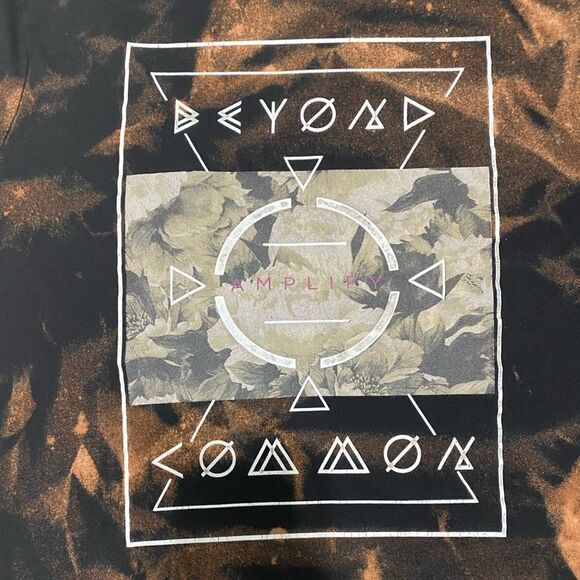 Amplify‎ Beyond Common Tie Dye T-Shirt Black Small - Picture 3 of 7